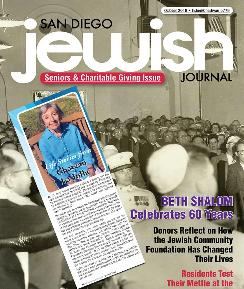 Featured in the San Diego Jewish Journal